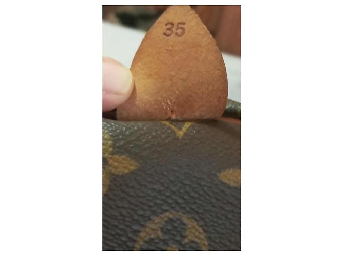 Speedy 35 Monogram Louis Vuitton Tasche Braun Monogramm - Ansicht 3