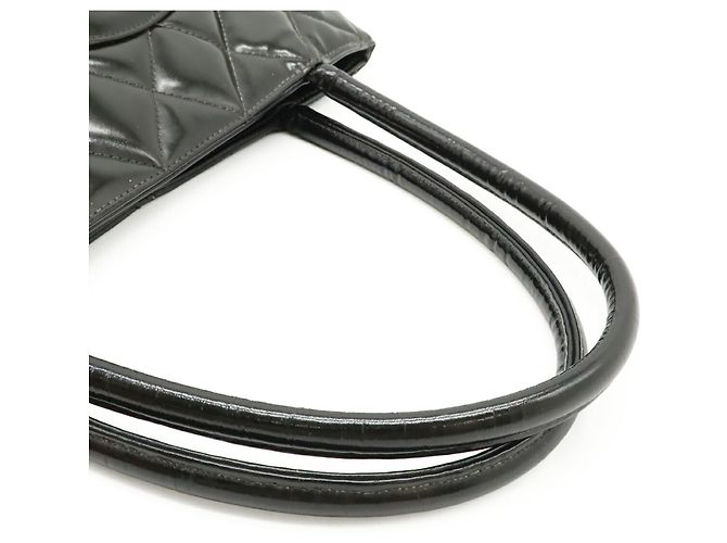 Borsa Tote Chanel Matelassé Coco Mark Reissue Nero - vista 6