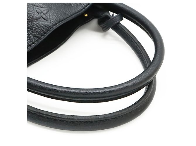 Borsa Louis Vuitton Monogram Empreinte Montaigne MM Nero - vista 5