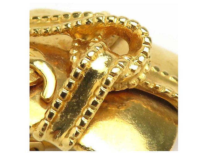 Pendientes de clip dorados Chanel - vista 9
