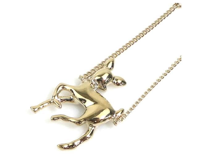 Collana Bambi Chanel Nero D'oro Verde Bianco sporco - vista 4
