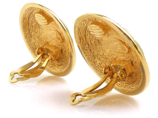 Timeless Chanel Clip-Ohrringe in Gold Golden - Ansicht 3