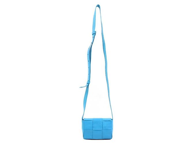 Borsa a tracolla Candy Cassette Bottega Veneta Blu - vista 17