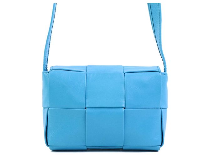 Borsa a tracolla Candy Cassette Bottega Veneta Blu - vista 3