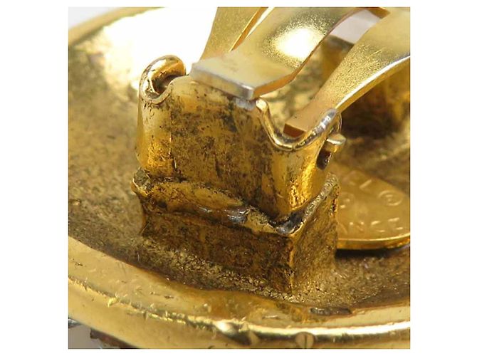 Chanel Clip-Ohrringe Gold und Silber Golden - Ansicht 11