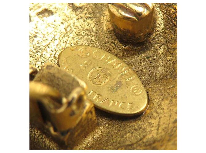 Chanel Clip-Ohrringe Gold und Silber Golden - Ansicht 13