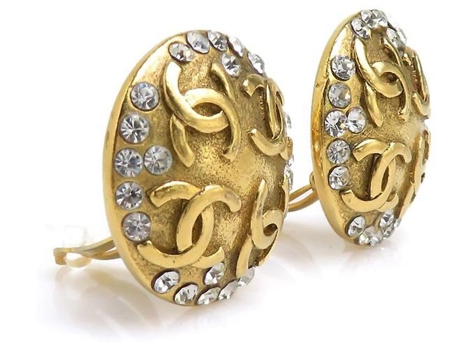 Chanel Clip-Ohrringe Gold und Silber Golden - Ansicht 2