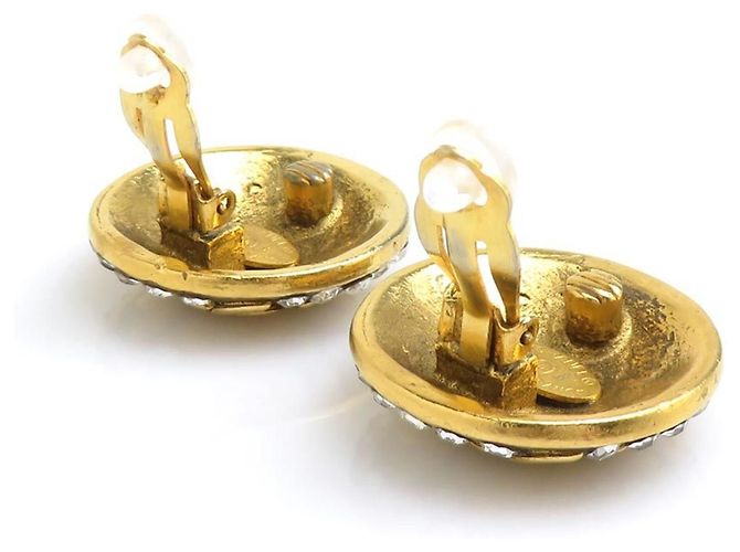 Chanel Clip-Ohrringe Gold und Silber Golden - Ansicht 4