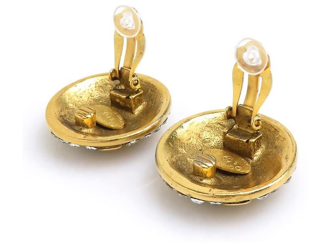 Chanel Clip-Ohrringe Gold und Silber Golden - Ansicht 5
