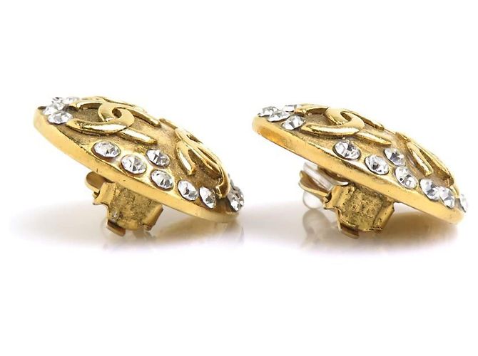 Chanel Clip-Ohrringe Gold und Silber Golden - Ansicht 7
