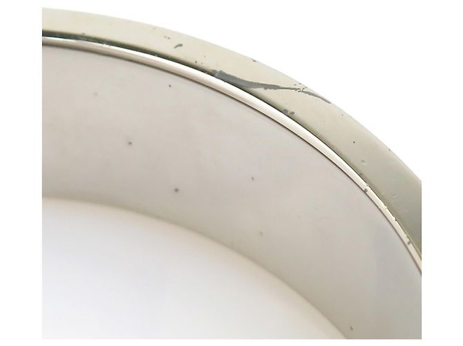 Hermès Hermes HERMES Bracciale Rigido Clic Clack H Argento Bianco sporco - vista 10