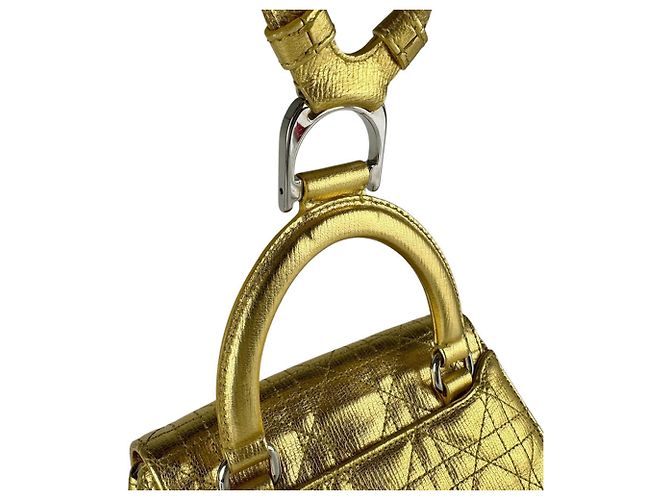 Christian Dior Cannage Lederrucksack Golden - Ansicht 10