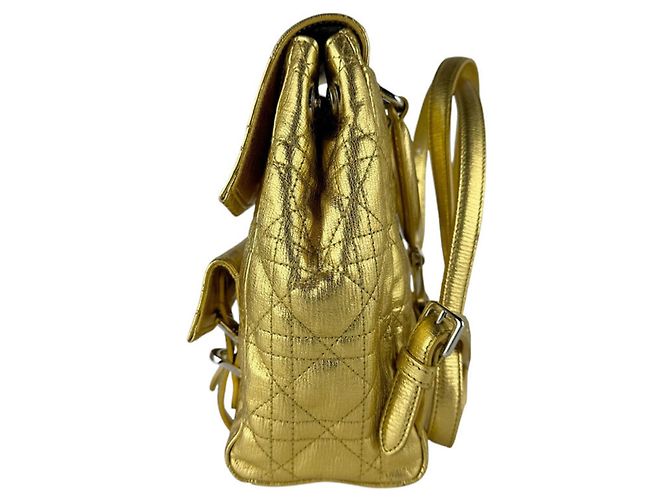 Christian Dior Cannage Lederrucksack Golden - Ansicht 2