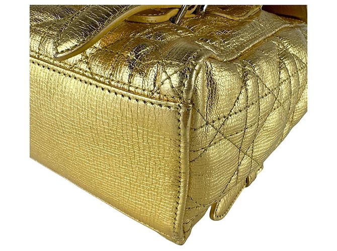 Christian Dior Cannage Lederrucksack Golden - Ansicht 9