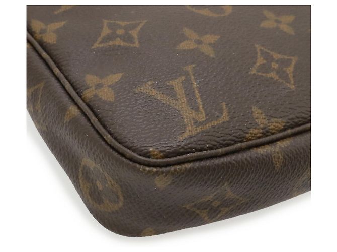 Borsa Louis Vuitton Monogram Pochette Accessoires Marrone - vista 4