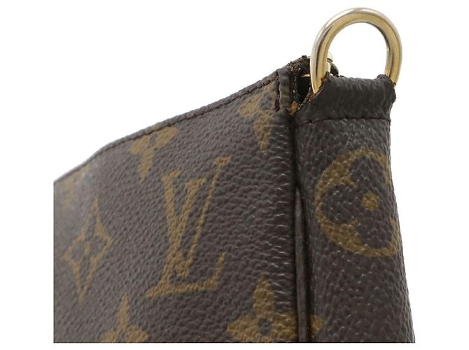 Handtasche Louis Vuitton Monogram Pochette Accessoires Braun - Ansicht 6