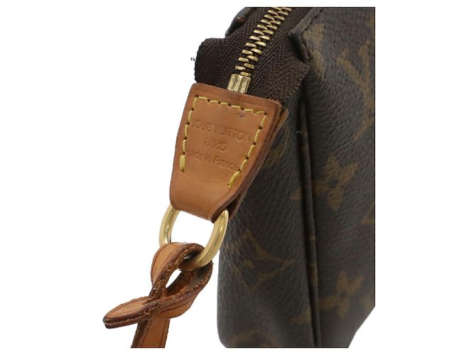 Handtasche Louis Vuitton Monogram Pochette Accessoires Braun - Ansicht 8