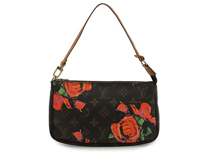 Borsa Louis Vuitton Monogram Rose Pochette Accessoires Marrone Arancione - vista 2