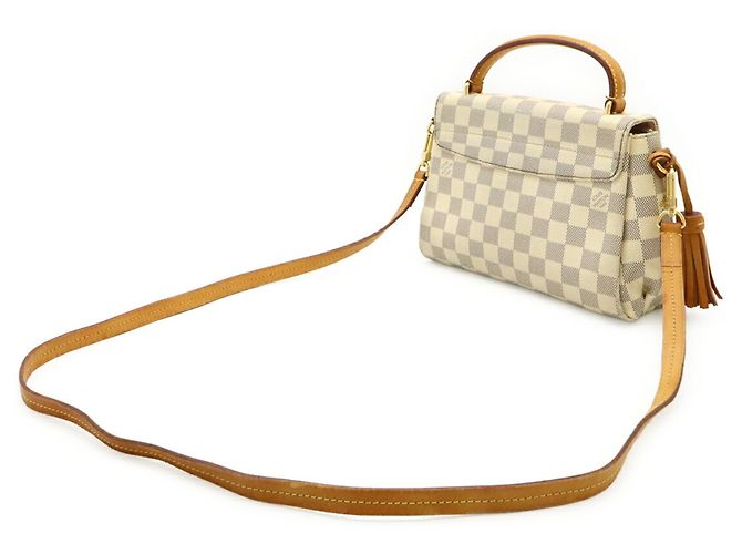 Bolsa Louis Vuitton Damier Azur Croisette Cru - vista 3