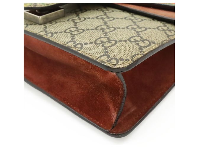 Borsa a tracolla con catena Gucci Dionysus GG Blooms Rosa Multicolore Beige - vista 4