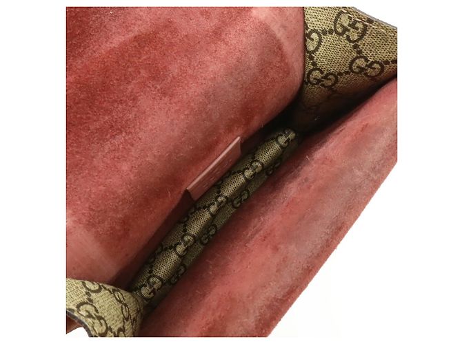 Borsa a tracolla con catena Gucci Dionysus GG Blooms Rosa Multicolore Beige - vista 8