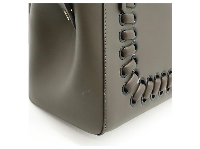 Fendi Handtasche aus grauem Leder Braun - Ansicht 6
