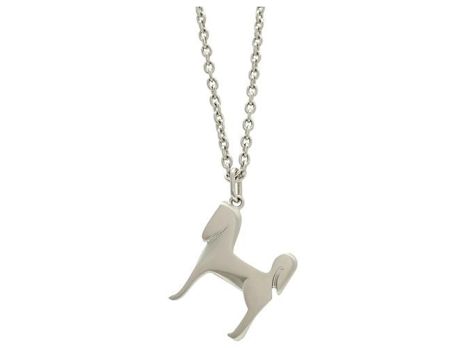 Hermès Collar con Pendiente Panache HERMES Plata - vista 2