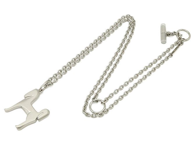 Hermès Collar con Pendiente Panache HERMES Plata - vista 3