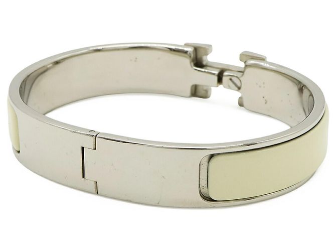 Hermès Clic H PM Armband Weiß Roh - Ansicht 3