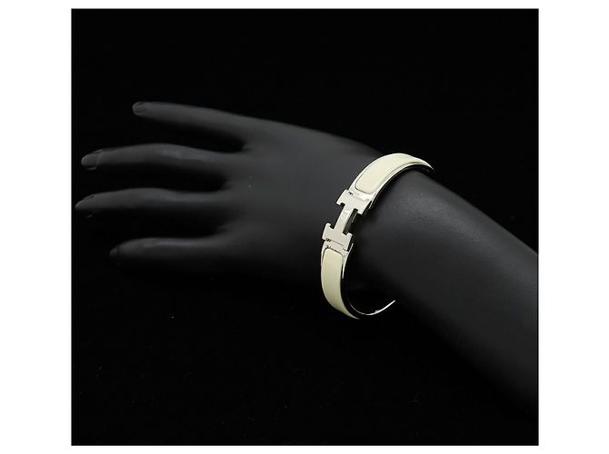 Hermès Clic H PM Armband Weiß Roh - Ansicht 6
