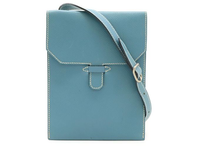 Hermès HERMES Amelie Shoulder Bag Pochette Hellblau - Ansicht 2