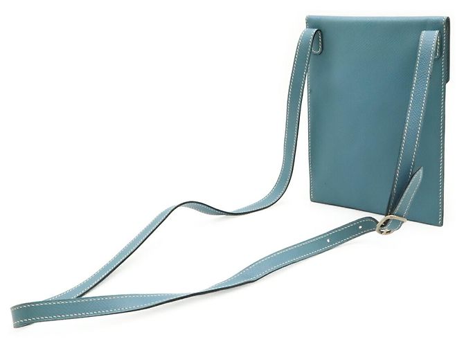 Hermès HERMES Amelie Shoulder Bag Pochette Hellblau - Ansicht 3