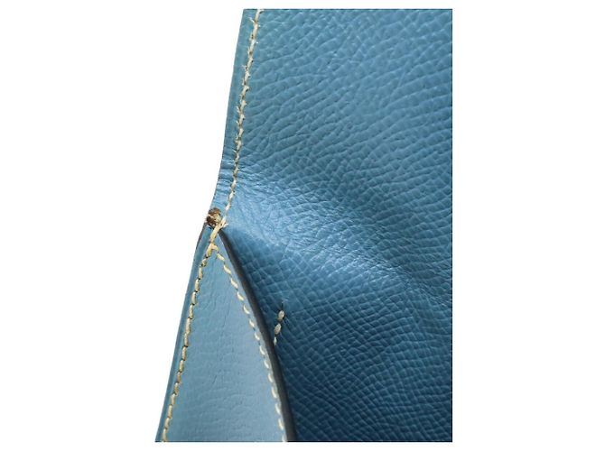 Hermès HERMES Amelie Shoulder Bag Pochette Hellblau - Ansicht 7