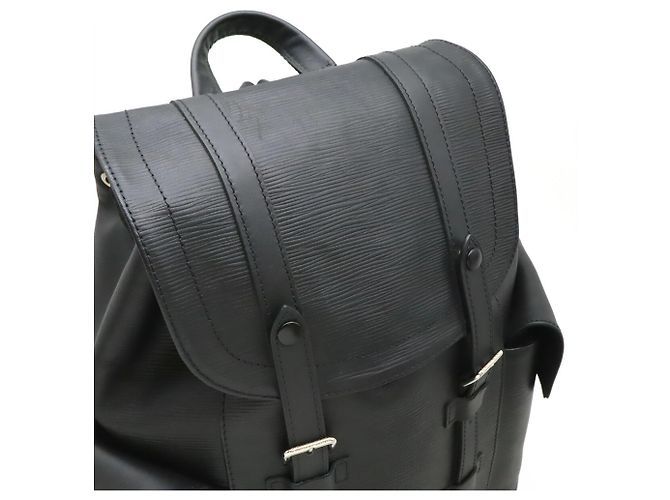 Louis Vuitton Epi Christopher PM Rucksack Schwarz - Ansicht 8