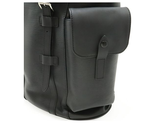 Louis Vuitton Epi Christopher PM Rucksack Schwarz - Ansicht 9