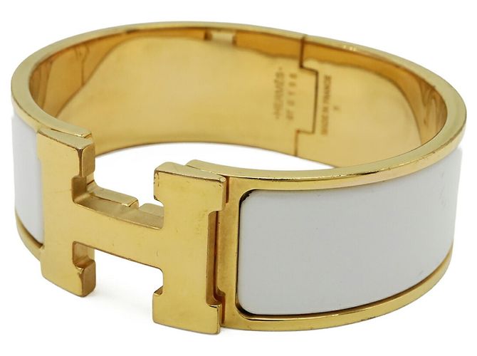 Hermès Bracciale Hermes Clic Clac H PM Bianco - vista 2