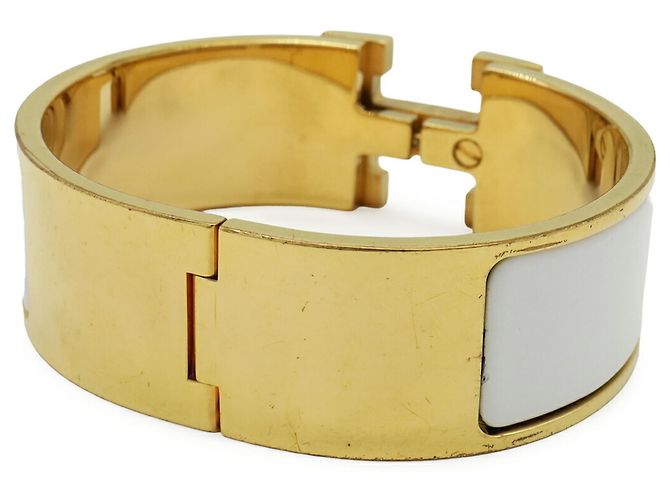 Hermès Bracciale Hermes Clic Clac H PM Bianco - vista 3
