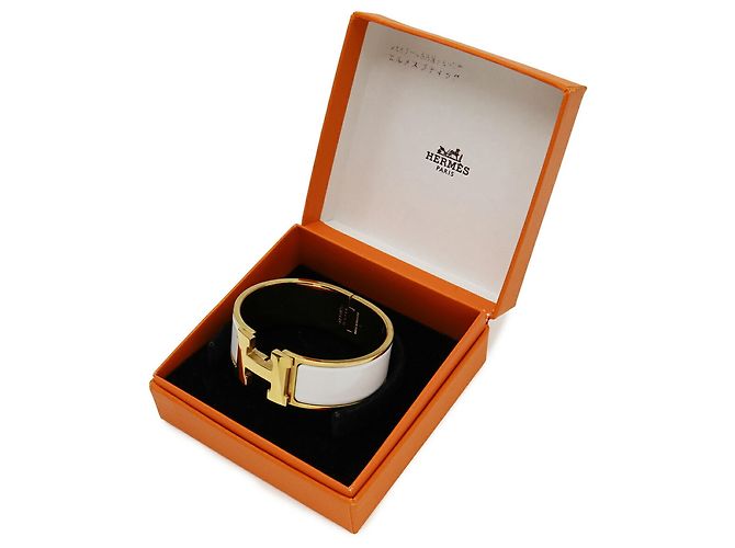 Hermès Bracciale Hermes Clic Clac H PM Bianco - vista 7