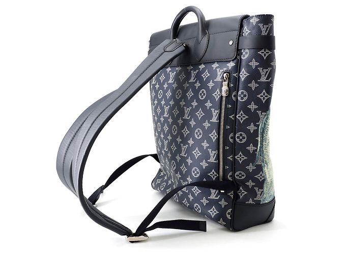 Borsa Louis Vuitton Monogram Savannah Steamer Nero - vista 2