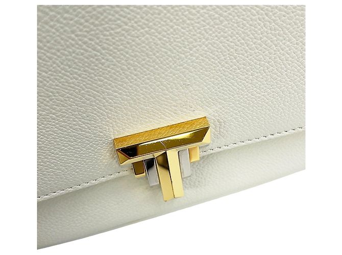 Borsa a tracolla in pelle bianca Tiffany & Co. Bianco - vista 7