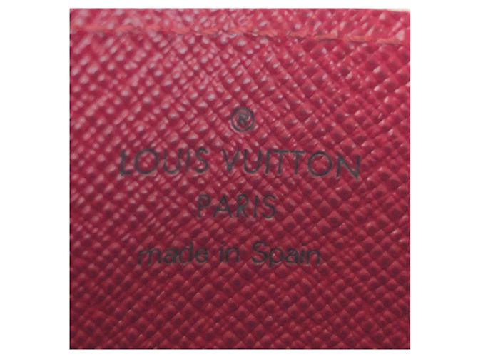 Tarjetero Monogram marrón y fucsia Louis Vuitton Castaño Monograma - vista 5