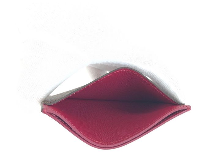 Tarjetero Monogram marrón y fucsia Louis Vuitton Castaño Monograma - vista 7