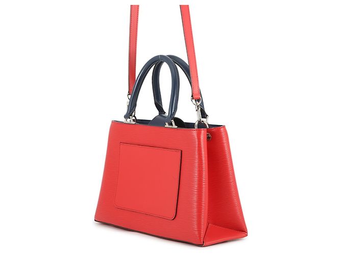 Borsa Louis Vuitton Epi Cléber PM Rosso Blu navy - vista 2