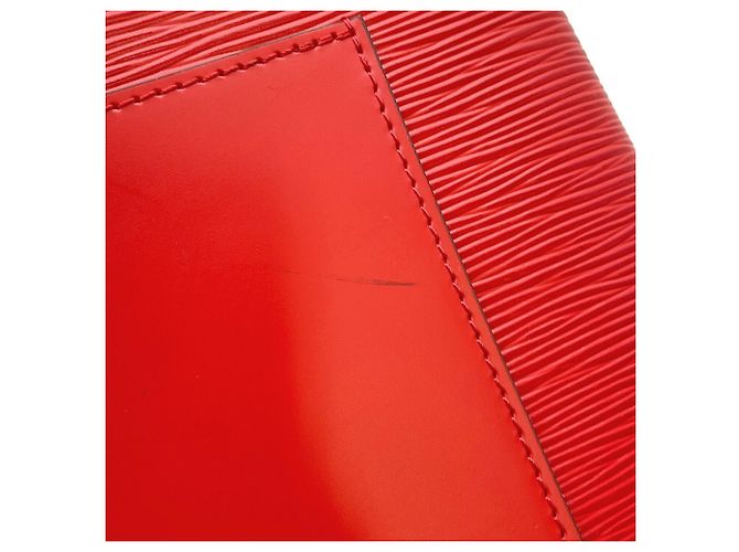 Borsa Louis Vuitton Epi Cléber PM Rosso Blu navy - vista 7