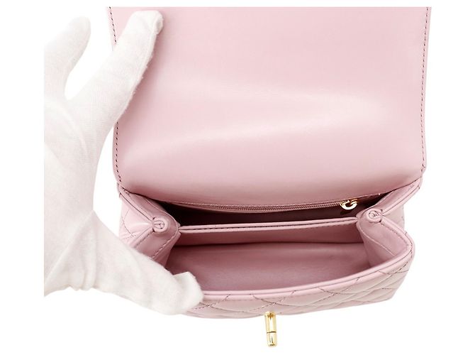 Chanel Coco Handle Handtasche Pink - Ansicht 6