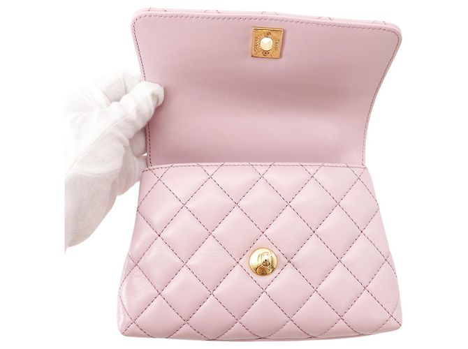 Chanel Coco Handle Handtasche Pink - Ansicht 7