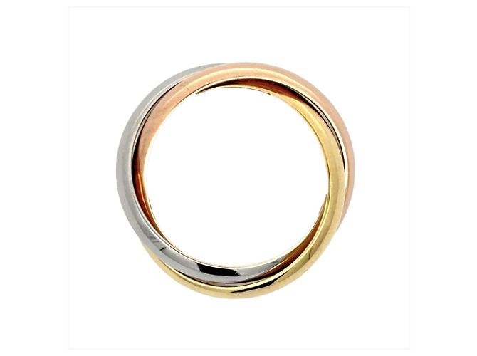 Anello Cartier Trinity in oro giallo rosa e bianco D'oro - vista 6