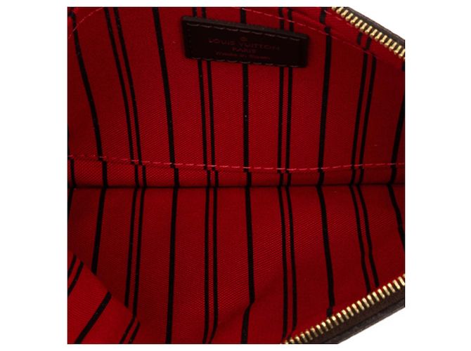 Pochette Louis Vuitton Damier Ebene Marrón Neverfull MM Castaño - vista 4