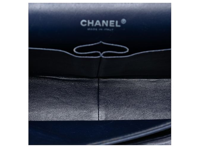Chanel Blue Jumbo Classic Caviar Double Flap Blu navy - vista 4
