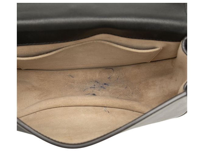Borsa a tracolla Nile in pelle nera media Chloé Nero - vista 4